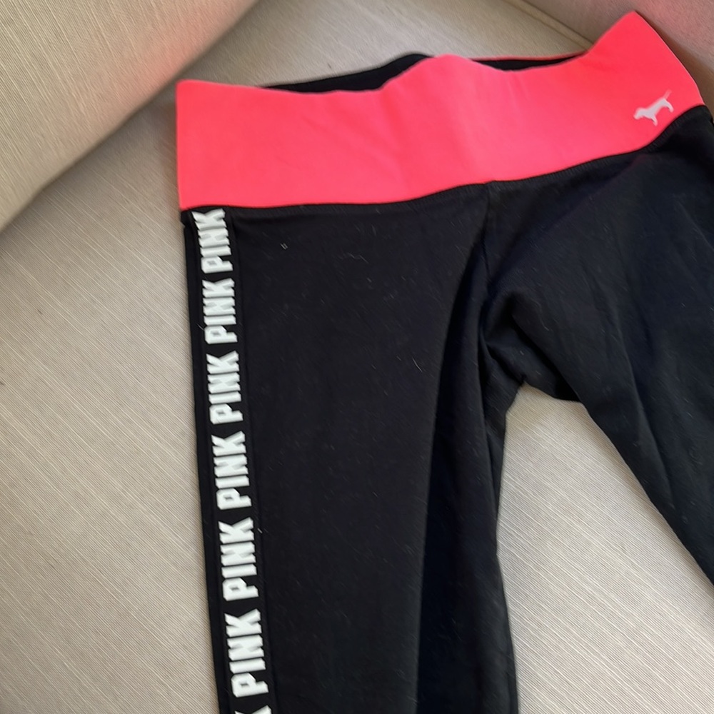 VS Pink Black Yoga legging Size XS - Picture 2 of 3
